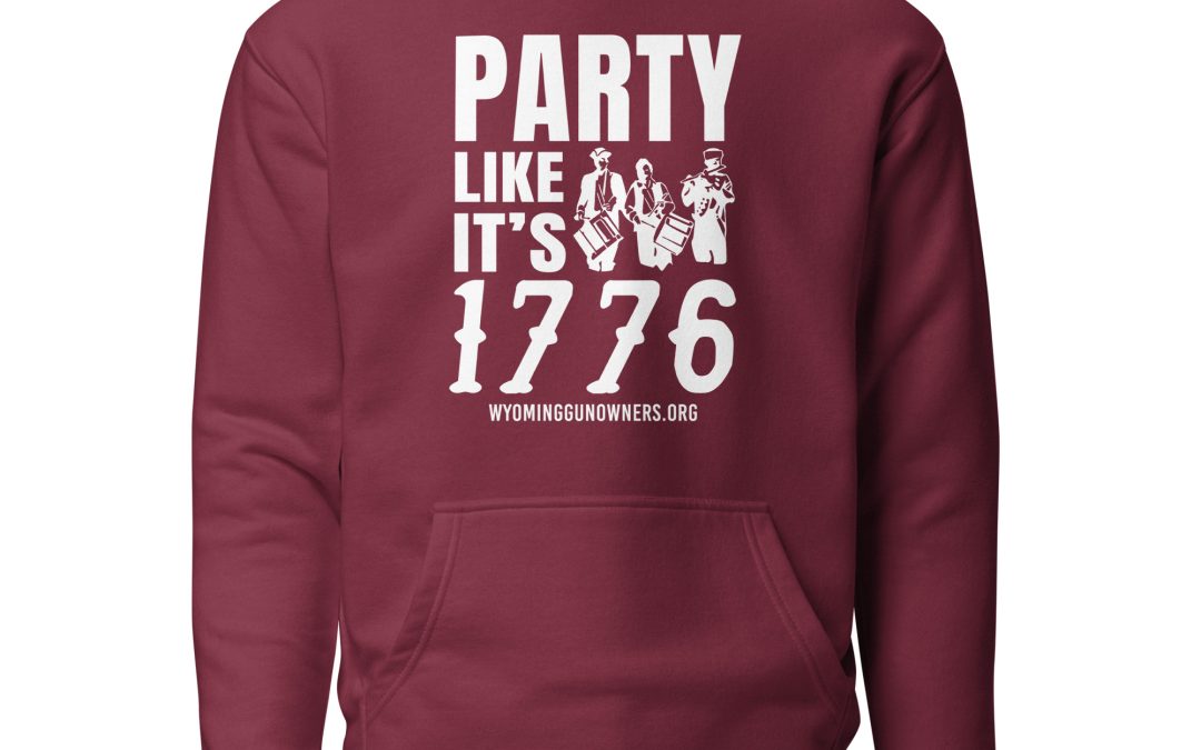 Soft – Party Like It’s 1776 – White Text – Unisex – Hoodie