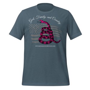 Women’s – White Text – God, Family and Country – Premium Unisex t-shirt