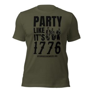 Short-Sleeve- Unisex – Dark Text – “Party Like It’s 1776” - Unisex t-shirt