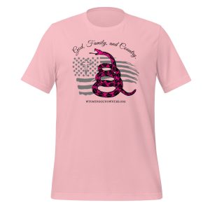 Women’s – White Text – God, Family and Country – Premium Unisex t-shirt Unisex t-shirt